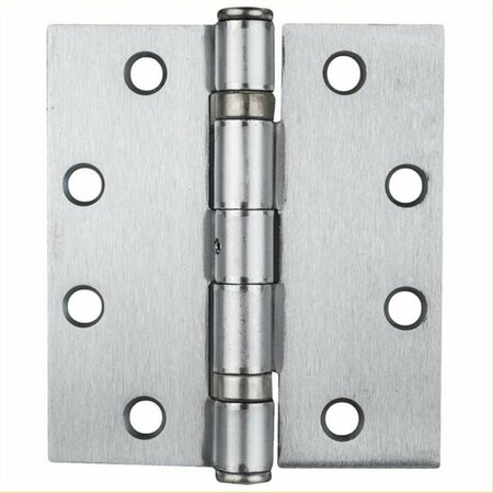 GLOBAL DOOR CONTROLS 4.5 in. x 4 in. Stainless Steel Commercial Ball Bearing Non-Removable Pin Squared Hinge CS4540BBNRP-32D